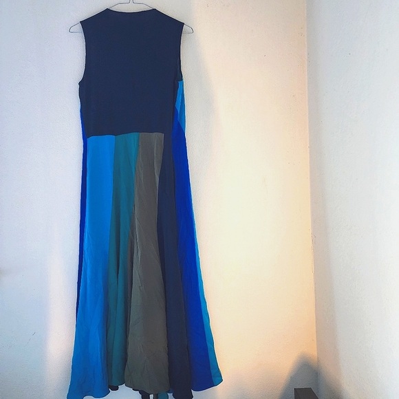 Diane Von Furstenburg Colorful Penelope Silk Wrap Sleeveless Midi Dress Size 0 - Picture 4 of 14